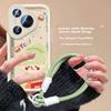 Phone Case for Huawei Pura70Pro, UAWEI P70Pro+, with Lanyard, Painted Cartoon Cute, Full Lens Protection, Shockproof Soft, Hamburger Girl Patter