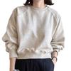Large Body Loose Everyday Autumn [Vasarhely] Women's Tops, Sweatshirts, Sizes, Plain, Casual, Covering, Fit, Cute, Thin, Cotton, Wear, Spring, (JP,