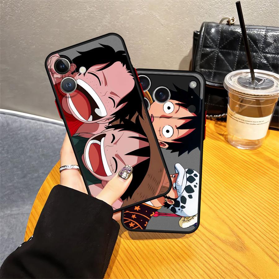 Чехол для iPhone 17 Pro Max 11 XS XR 13 Mini 14 Air 7 8 SE 15 16 Plus 12 с изображением Луффи из аниме One Piece, задняя крышка телефона Funda