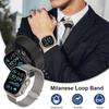 1 шт. ремешок для Apple Watch Milanese Loop для Apple Watch S10 46 мм 42 мм Ultra 2 49 44 45 41 40 38 мм металлический ремешок для часов IWatch 10 9 6 5 SE 7 8 4 3 браслет