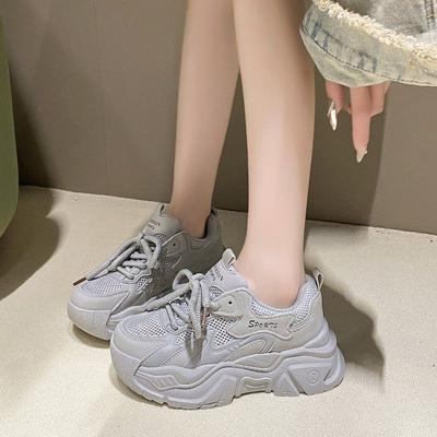 Повседневная обувь женская летняя 2024 года, новая тенденция, элегантная, дышащая, универсальная, нескользящая, модная, белая обувь для женщин