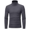 Men's Warm T-shirt Long Sleeved Warm Top Winter Sweater Warm Sports Shirt Casual Underwear High Neck Shirt Sports Top Sports Shirt