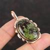 Dragon Bloodstone Pendant Copper Pendant Handmade Gemstone Pendant Dragon Bloodstone Jewelry Birthstone Pendant Copper Jewelry Gifts For Her