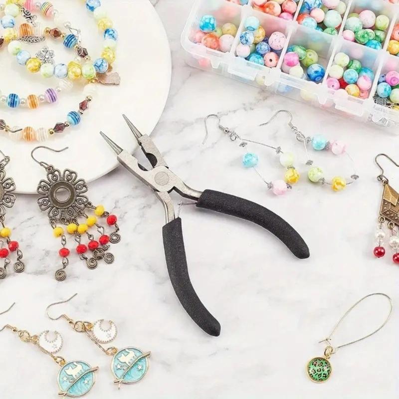 Стильный набор инструментов для ювелирных изделий Портативные плоскогубцы Модный аксессуар для профессионального изготовления и ремонта ювелирных изделий Повседневное использование