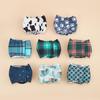 Stylish Plaid Dog Diaper & Absorbent Pad for Male Dogs