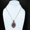 Tree Of Life Rhodonite Pendant Gemstone Pendant Copper Wire Wrapped Pendant Designer Jewelry Handmade Pendant Rhodonite Jewelry Gift For Her