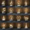 3d Nightlight Vision Bedroom Creative Desk Lamp Diy Holiday Gift Usb Direct Plug
