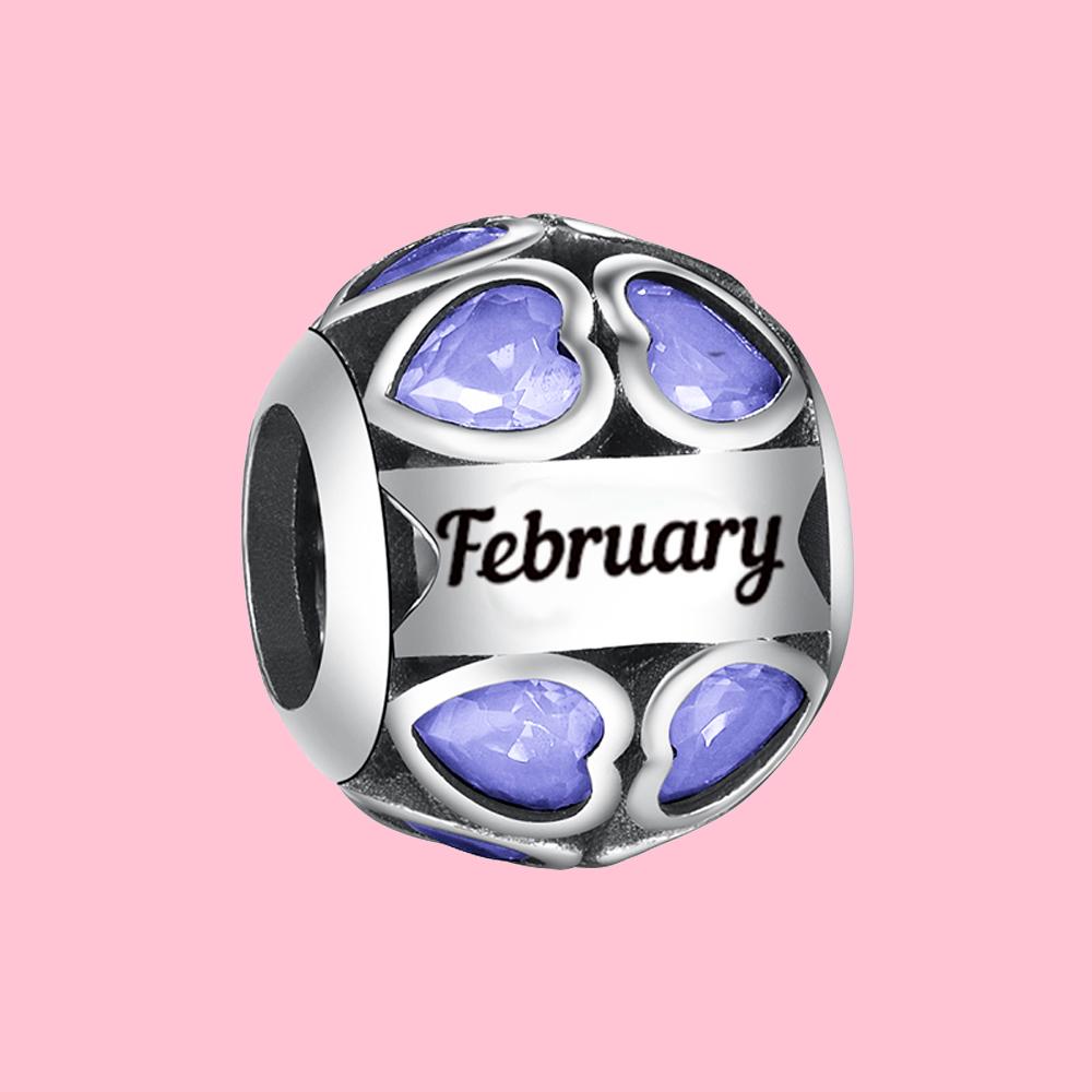 S925 Серебряный круглый камень с вырезом в форме сердца, очаровательная бусина, подходит для оригинальных ювелирных изделий своими руками для женских подарков на день рождения