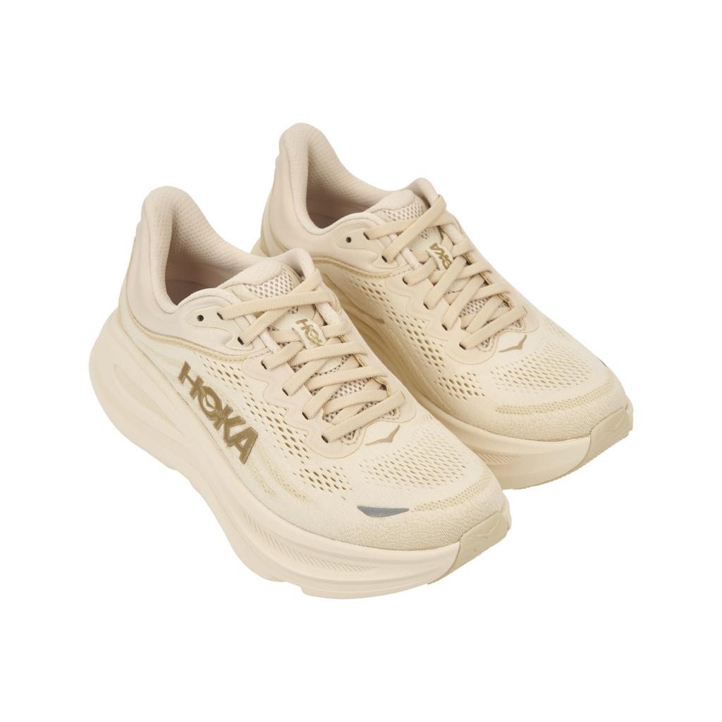 HOKA Bondi 9 Wide Vanilla Birch Женские Кроссовки Кремовые 1162014-VCH