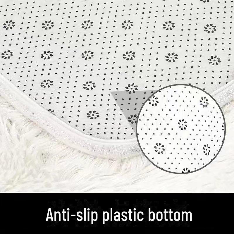 Высококачественный круглый ковер — устойчивый к грязи, простой в уходе напольный коврик для кабинета, гостиной, спальни или детской комнаты