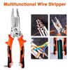 10 In 1 Hand Tool Multifunct Wire Stripper Heavy Duty Universal Pliers Wire Stripper Cable Cutter Terminal Crimping Hand Tool