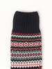 Beams Plus Fair Isle Pattern Navy 38430015479 Men's Socks, Base, 0,