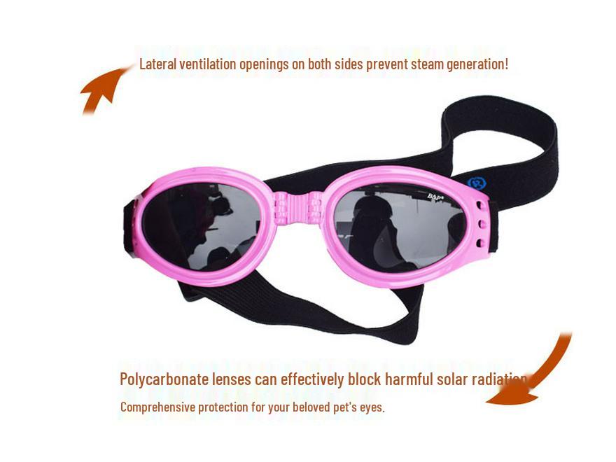 Складные Ветрозащитные и Солнцезащитные Солнцезащитные Очки для Собак - Защитные Аксессуары для Питомцев в Шести Цветах