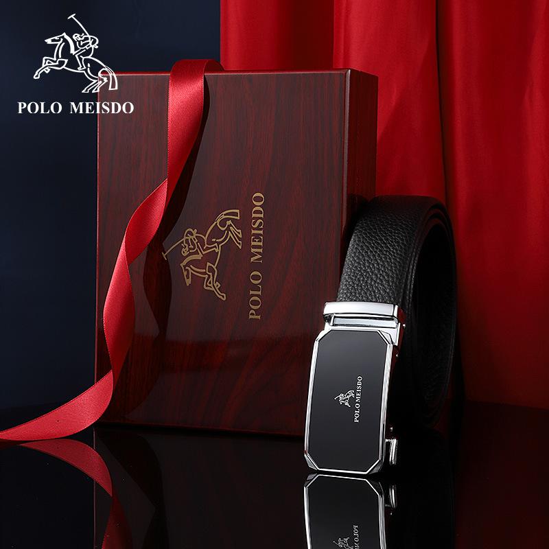 Мужской ремень из натуральной кожи Paul с автоматической пряжкой - Роскошный бренд, верхний слой коровьей кожи