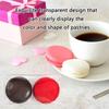Pack Of 50 Clear Macaron Boxes Pastry Display Case Transparent Gift Boxes for Christmas Birthday Wedding Party Favor