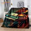 3D Dream Piano Key Music Instrument Cartoon Blanket,Soft Throw Blanket for Home Bedroom Bed Sofa Picnic Office Travel Cover Kids