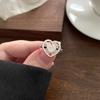 Vintage Heart Pentagram Open Ring for Women Sweet Cool Old Made Hollow Love Star Personality Finger Accessories Fashion Jewelry