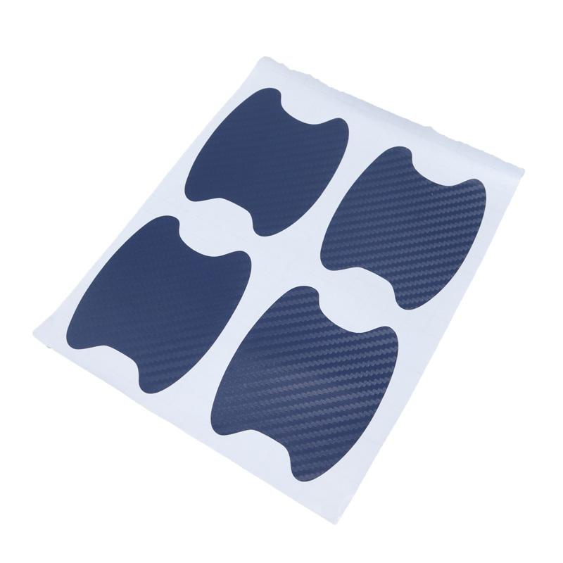 4 шт./компл. текстура из углеродного волокна, дверная ручка автомобиля, защитная пленка, защитная пленка для автомобильной краски, защита от царапин, наклейка на чашу автомобиля