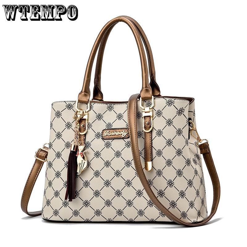 WTEMPO Women Bag 2022 New Fashion Bag Large Capacity Temperament Portable Messenger Shoulder Bag