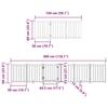 12 Piece Foldable Dog Gate 600 cm Poplar Wood