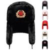 Plush Lei Feng Hat Five Pointed Star National Emblem Decoration Bomber Hats Outdoor Warm Pilot Cap Winter Caps