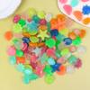 100Pcs/Pack Marine Luminous Stones Colorful Stones Simulating Shell Starfish Fish Tank Pebbles Fairy Garden Yard Ornaments