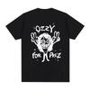 Ozzy Osbourne Summer T-shirt Graphic Printing Tee-shirt Short Sleeve Fashion Hip Hop Cotton Men Tshirt Women Clothe High Quality