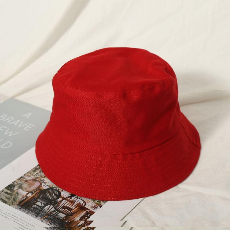 Bucket Hat Advertising Hat Summer Double-sided Basin Hat Embroidery Sunshade Sun Protection Hat Travel Hat Men