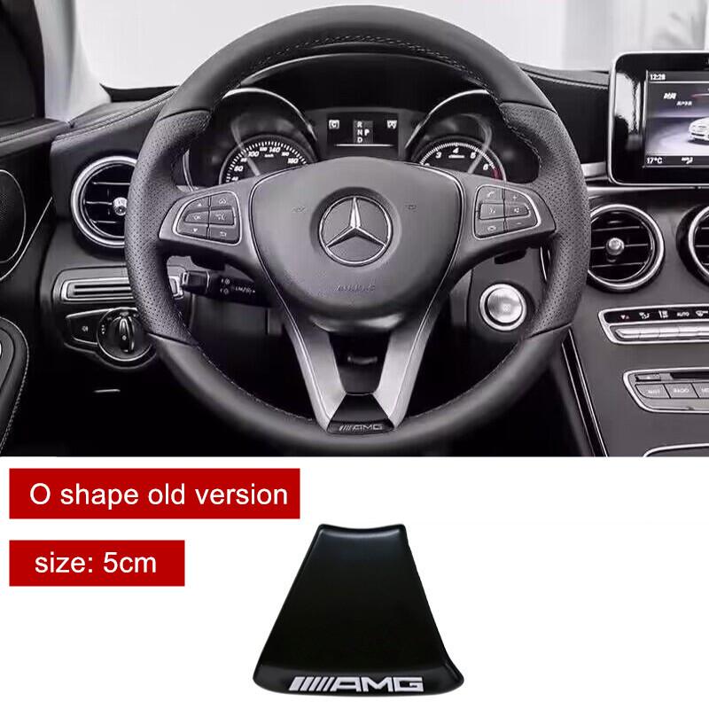 Для Mercedes Benz AMG W176 W203 W212 GLA GLC JS-FXPLP Декоративная накладка-эмблема на руль автомобиля Декоративные элементы салона SI3