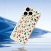 For iPhone 17 Pro Max Case Christmas Tree Gingerbread Pattern Printing Straight Edge TPU Phone Back Cover