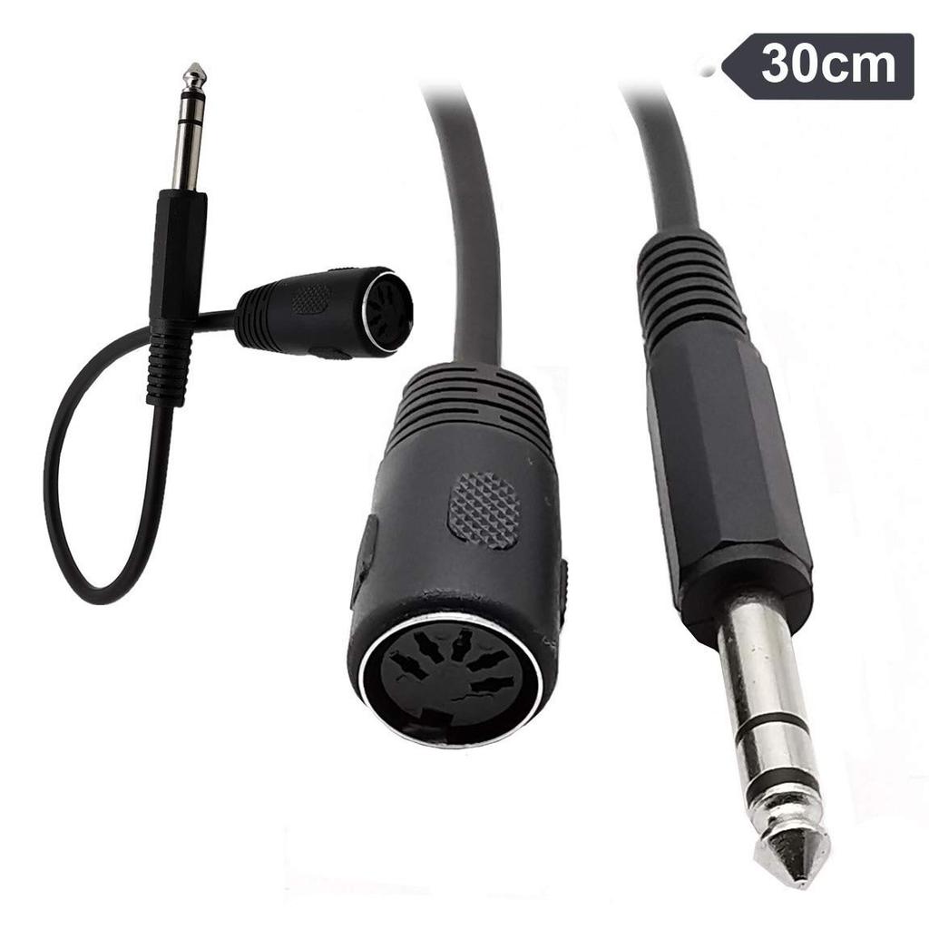 Кабель Rosebe MIDI DIN к гнезду для MIDI XLR микрофона Rosebe DIN к двойному штекеру для микрофона 30 см 5-контактный 5-контактный для клавиатур, Кабель, 6,35 мм Кабель,