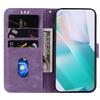 For Samsung Galaxy S25 Wallet Case Tiger Imprint Leather Shockproof Phone Cover