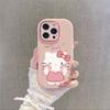 Кронштейн Hello Kitty подходит для чехла мобильного телефона Apple 17PROMAX 15/16 Huawei Honor, полностью закрывающий мягкий чехол.