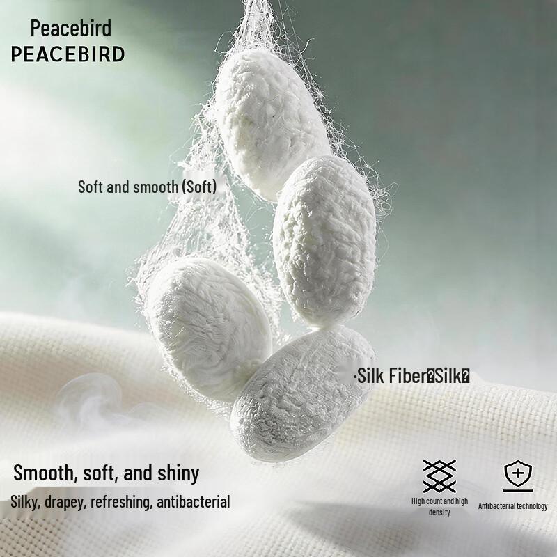 Мужская рубашка-поло PEACEBIRD из смесового шелка