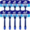 Rasoirs De Rasage - Gillette - Blue3 Comfort Plus - Lot De 10 - Trois Lames - Tête Flexible - Manche Ergomique
