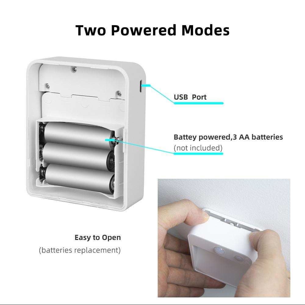 Умный PIR датчик движения, светодиодный ночник с питанием от батареи AA, ночник для спальни, деко, коридора, туалетного шкафа, лестницы, настенный светильник