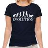 Shetland Sheepdog Evolution Of Men Women T-Shirt Dog Gift Walker Walking