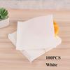 100PCS Kitchen Bakery Kraft Food Bread Packing Donut Wrapping Solid Color Oilproof Paper