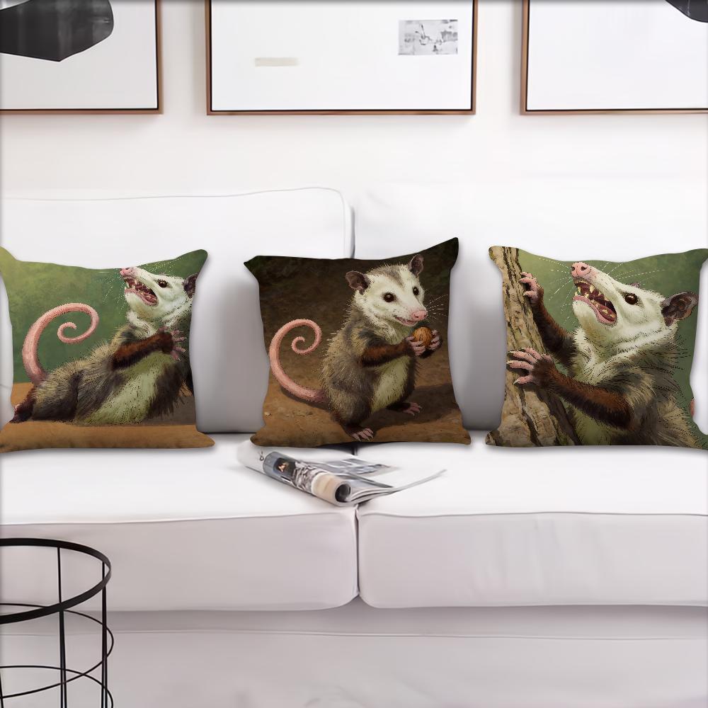 Современная наволочка с опоссумом Лучшая для домашнего офиса Кофейная подушка Декоративная печать для дивана Комната Магазин Автомобиль Скандинавская простота Хит