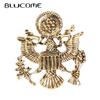 Vintage Eagle Badge Brooch Fashion Hollow Brooch Men Brooch for Hat Pins Corsage New Year Gifts Accessories