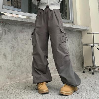 Новые свободные прямые широкие леггинсы с большим карманом в стиле ретро