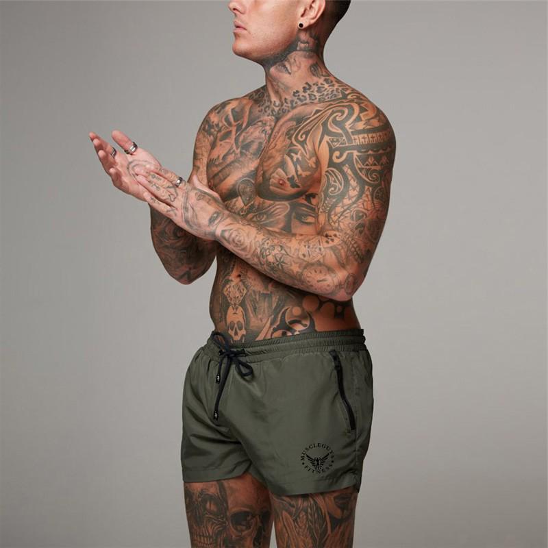 Muscleguys Mens Short Shorts Beach Board Work Out Training Wear Otdoor Pants