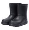 Сапоги до середины икры Aote Step-On Rain EVA 902, черные хлопковые подкладки, нескользящая резиновая обувь для зимы, мытья машин, рыбалки и защиты труда.