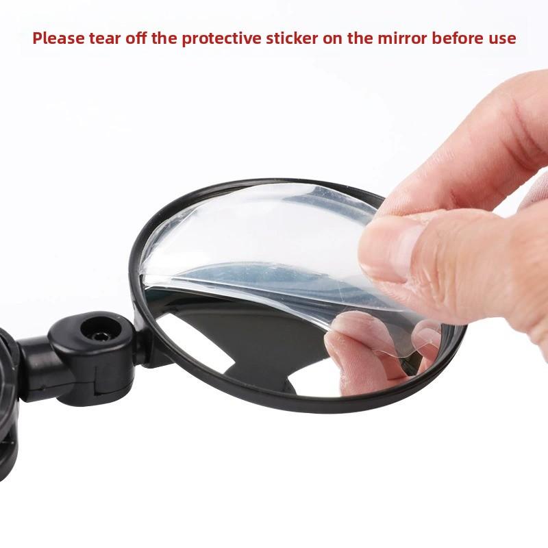 Espejo retrovisor para bicicleta gran angular, espejo convexo ajustable para montaña y ciclismo