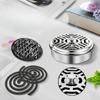 Stainless Steel Nail Toothed Mosquito Coil with Cover Mosquito Coil Ash Tray Creative and Portable Decoration Mosquito Coil Tray