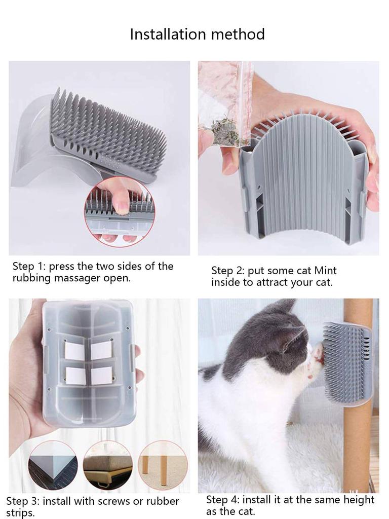 1pc-Roller Cat Scratching Device, Scratching Toy Cat Corner Scratching Massager, Used for Pet Hair Removal and Massage