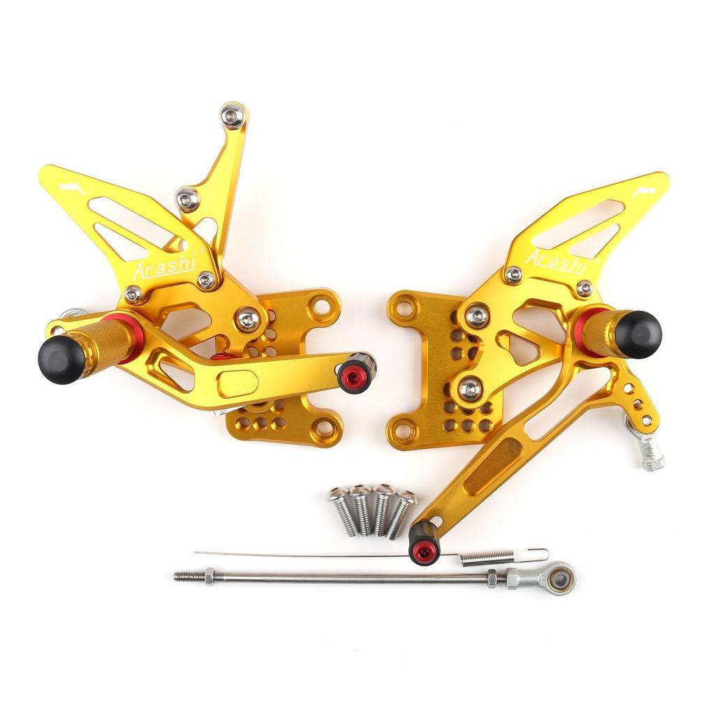 Регулируемые ЧПУ Подножки Водителя Задний Комплект Задние Подножки Подножка Подножки Подходят для Triumph Speed Triple 1050