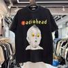 Radiohead Ретро Группа Графический Черный Унисекс Хлопковая Футболка Репринт S-5XL Унисекс Футболка