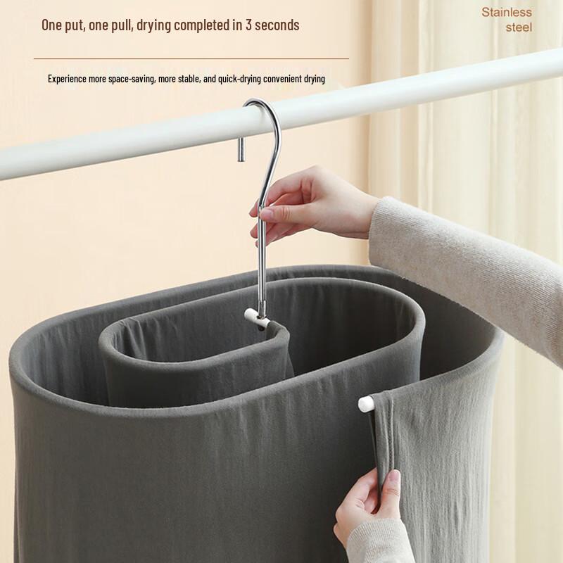 Rotating Spiral Quilt and Bed Sheet Drying Rack
