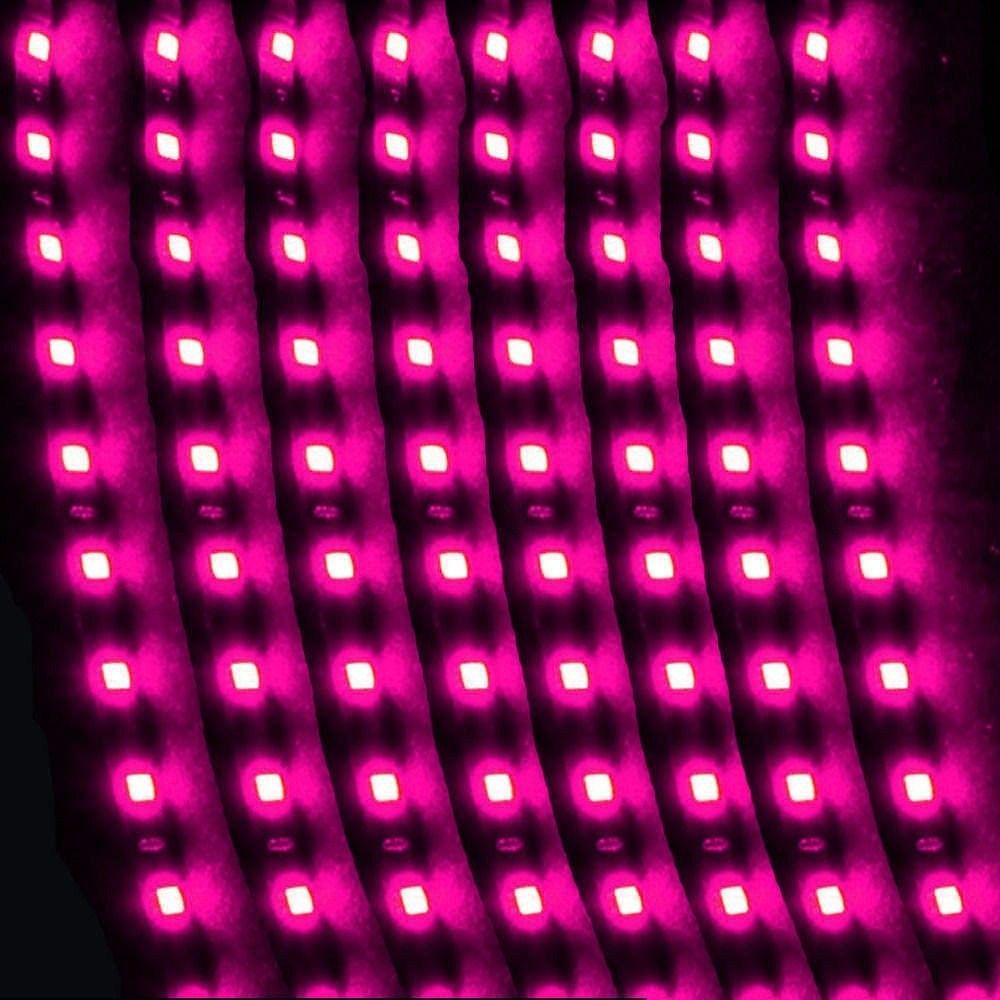 High Quality New Vehicle Flexible Waterproof Car LED Light Strips Purple 30cm 15 LED SMD DC 12V